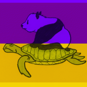 PandaonaTurtlesolidcolors.gif